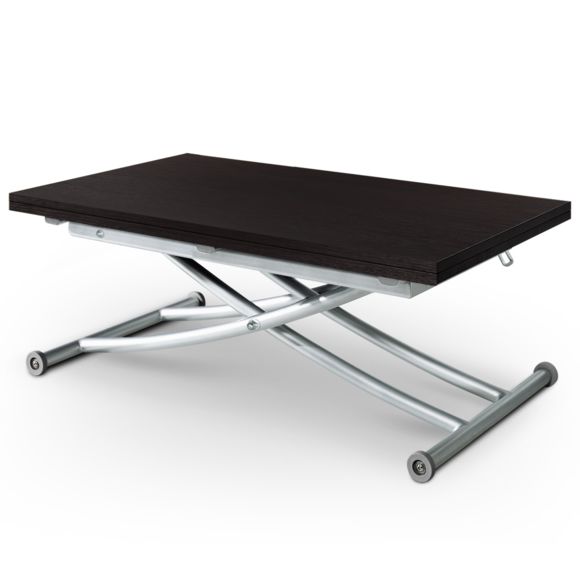 Table basse bois couleur wengé