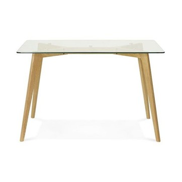 Table basse design verre et bois fiord