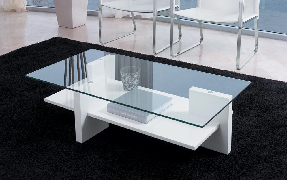 Table basse verre design italien