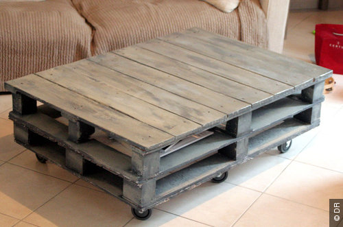 Table basse en palette pas cher