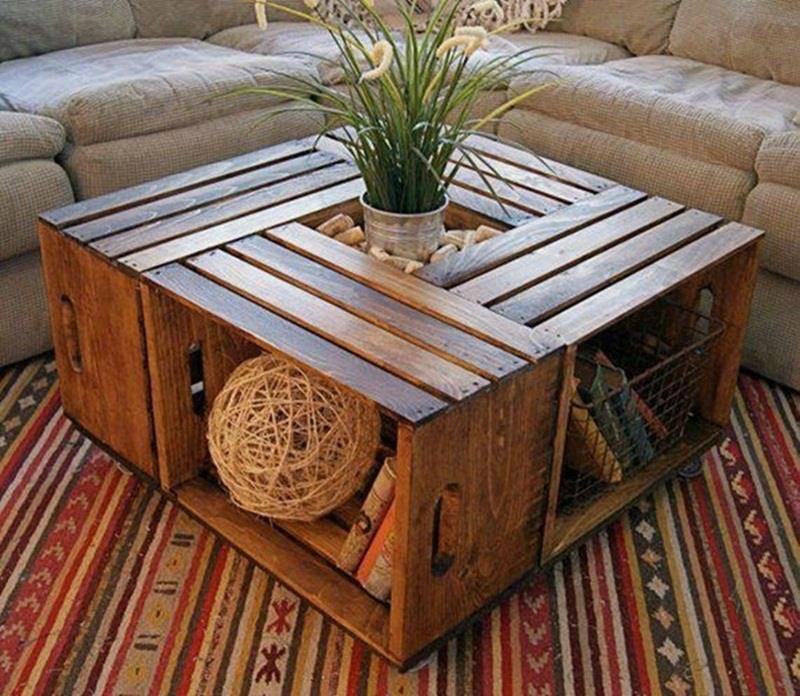 Tuto table basse bois