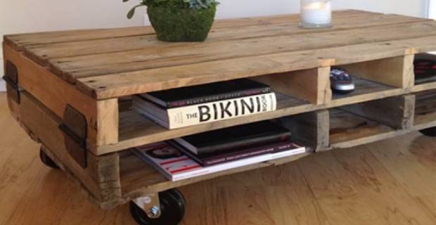 Fabriquer table basse cagette bois