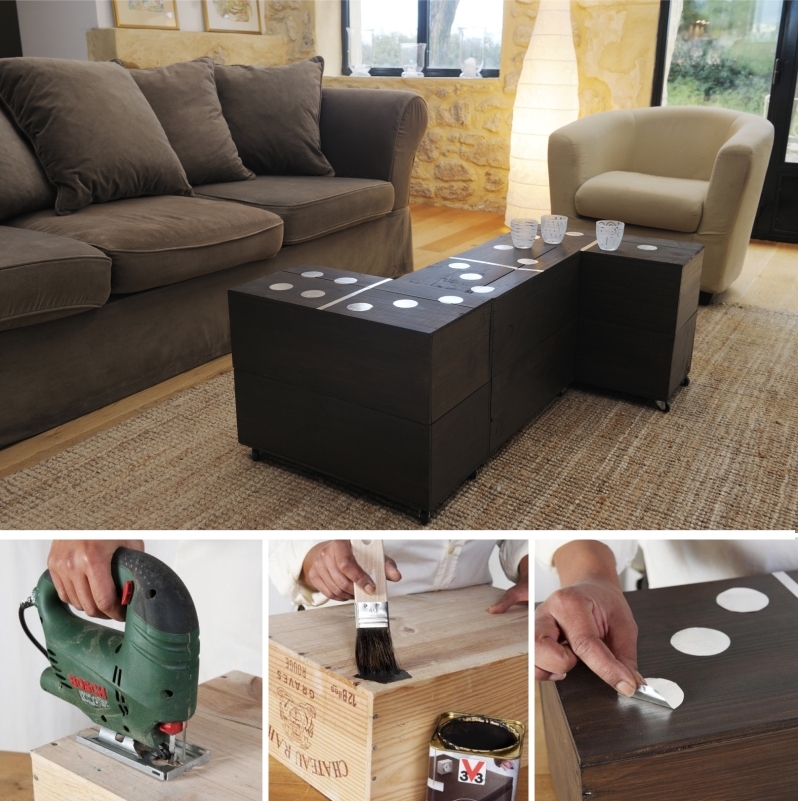 Comment faire une table basse avec des caisses en bois