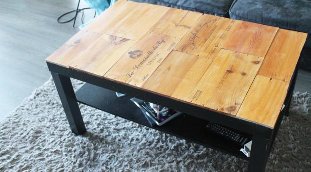 Transformer une table basse en bois