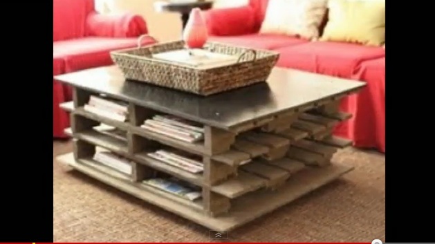 Table basse recup palette