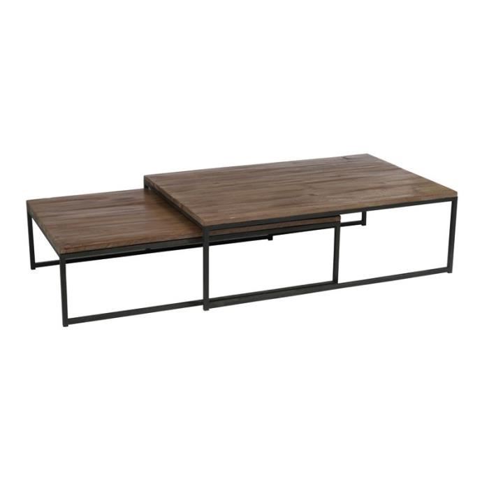 Table basse 120 cm en bois
