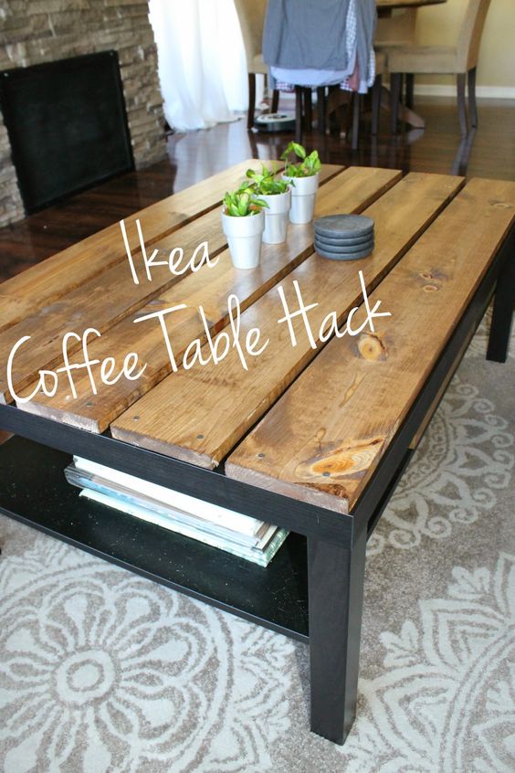 Customiser un table basse en bois