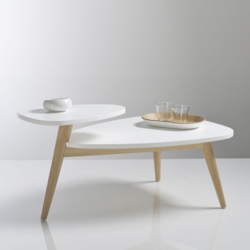 Table basse scandinave deux plateaux