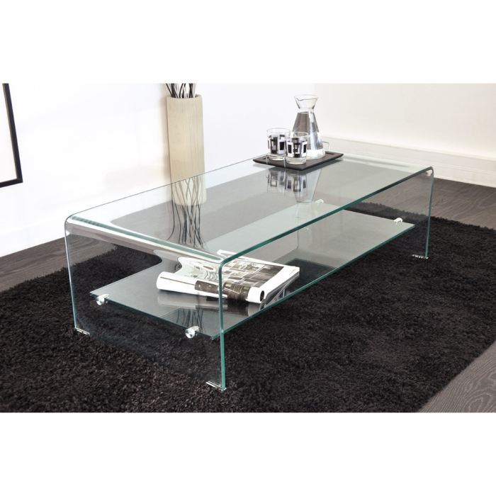 Table basse design verre pas cher