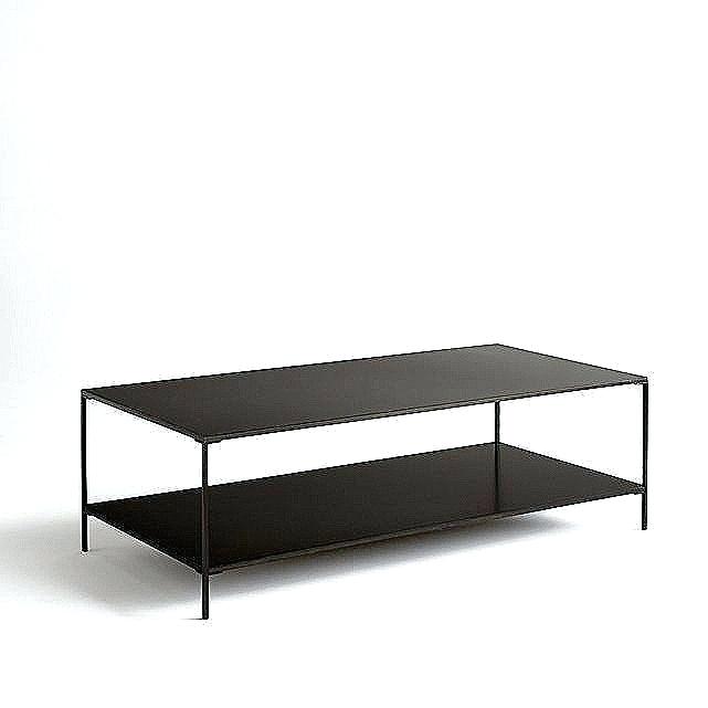 Table basse en métal et bois longueur 130cm clayton