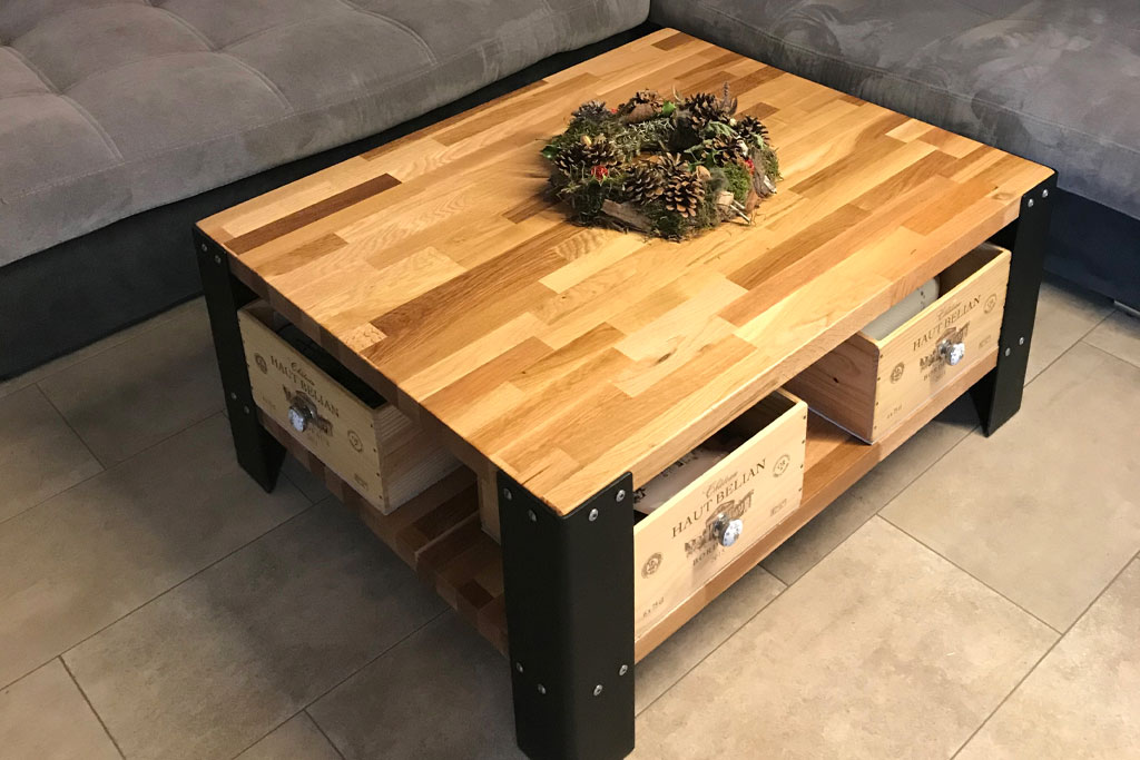 Fabriquer une table basse en bois massif