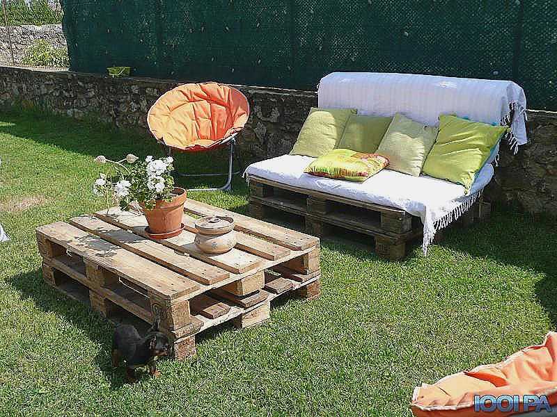Table basse en palette pour exterieur