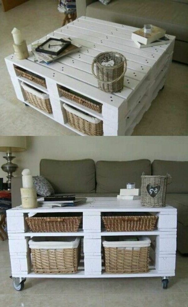 Table basse avec 1 palette