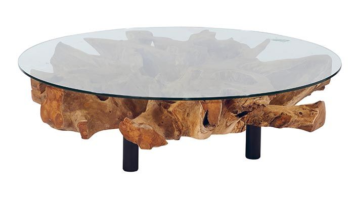 Table basse racine cocktail scandinave