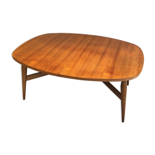 Table basse relevable teck