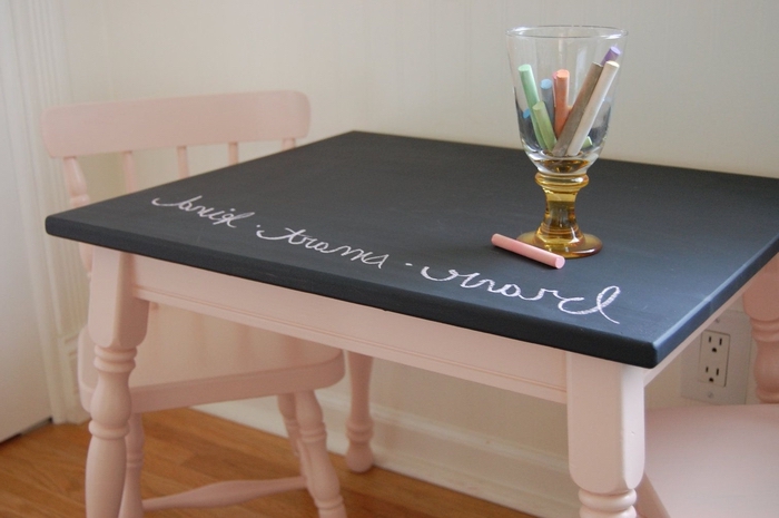 Retaper une table basse bois