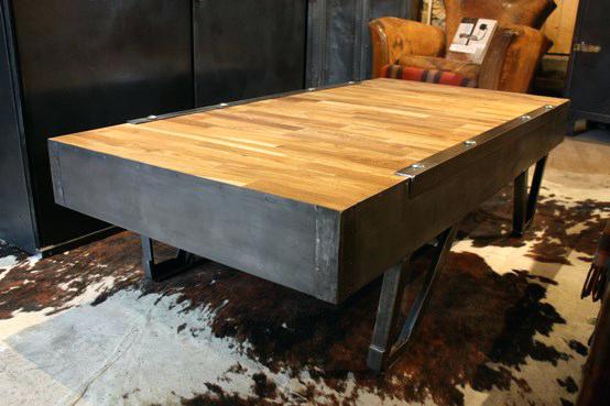 Grande table basse bois massif