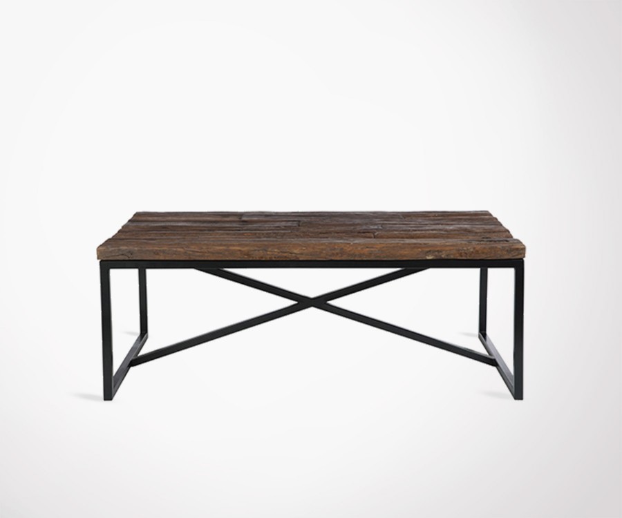 Table basse style bois
