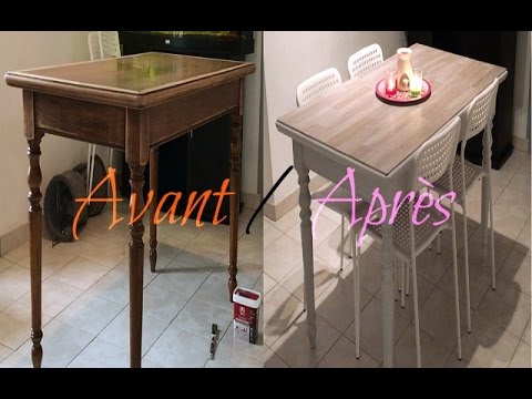 Vernir une table basse en bois