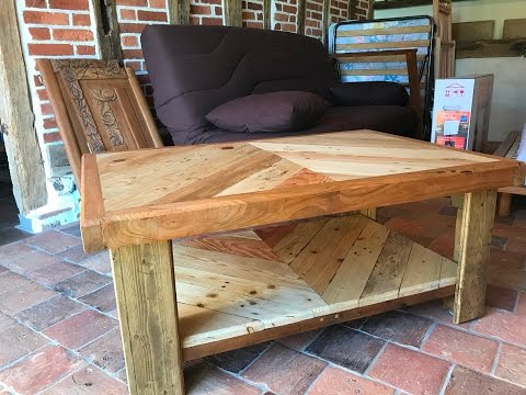 Table basse bois récupération