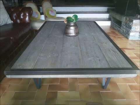 Comment fabriquer une table basse en bois et metal