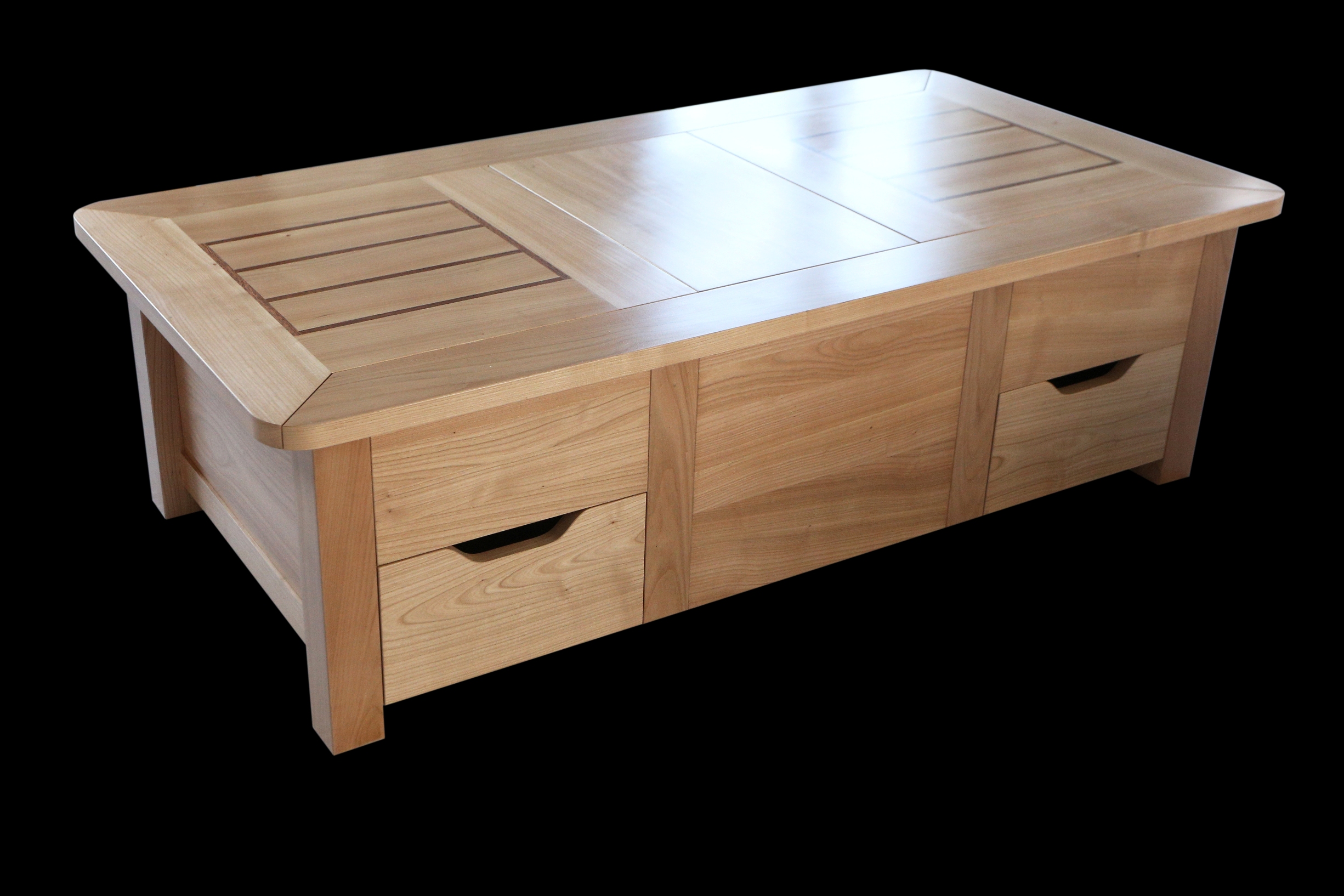 Table basse bois plan