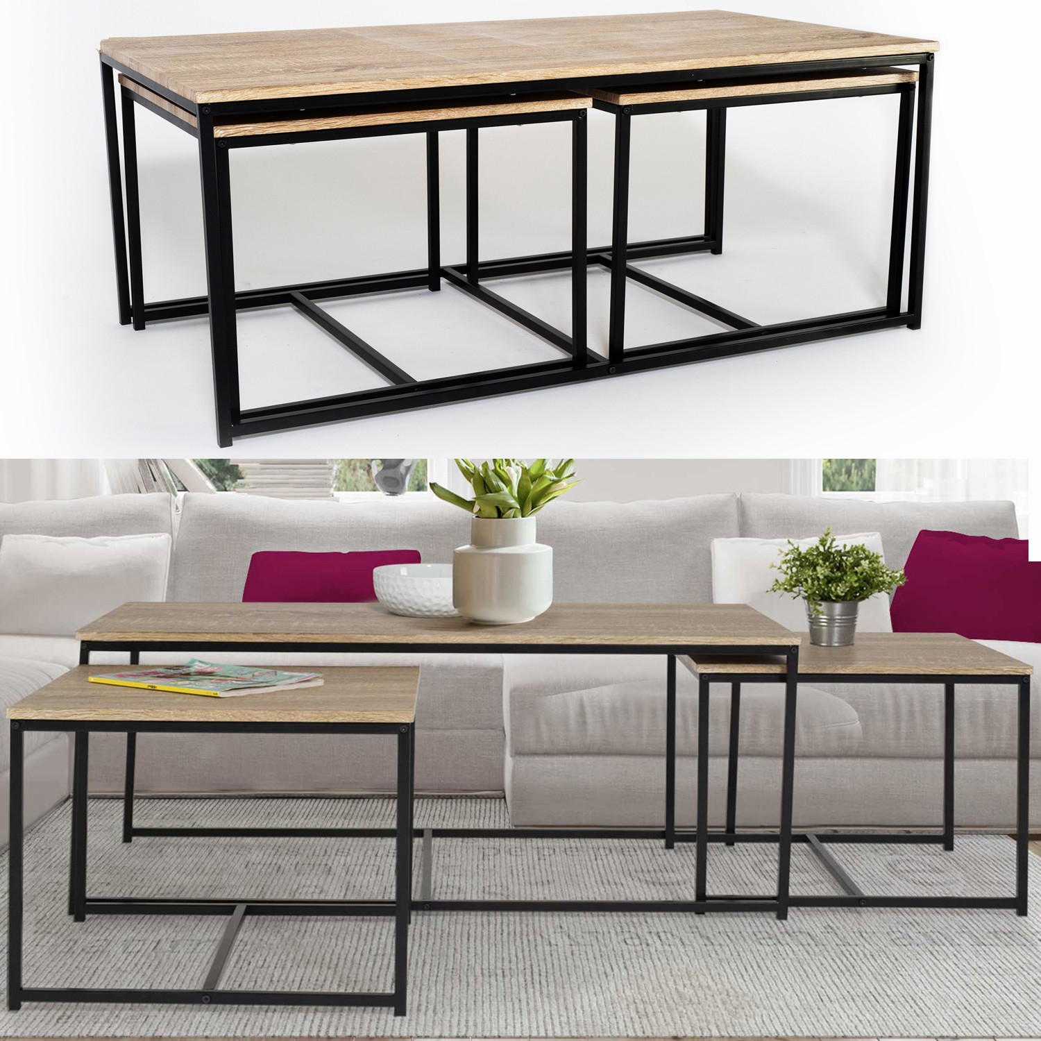 3 table basse gigogne design