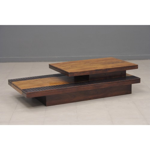 Table basse lucie bois et chiffons