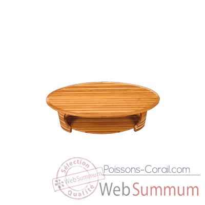Table basse dauphin bois