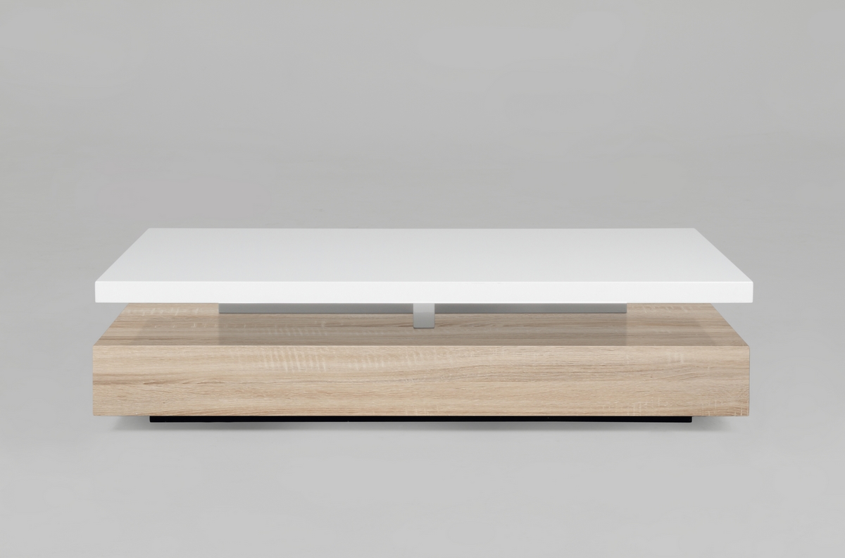 Table basse bois et laque