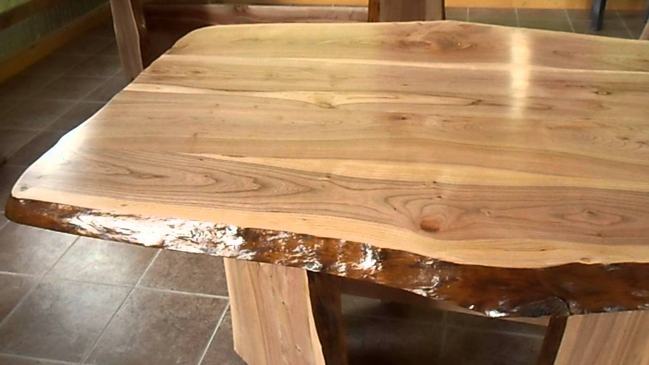Table basse tranche bois