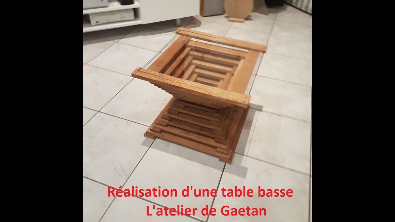 Table basse bois fabriquer