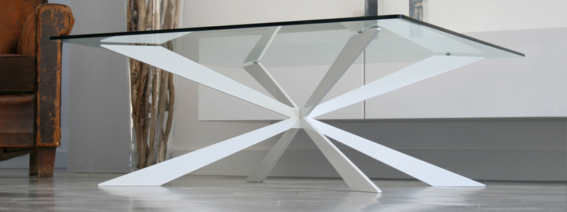 Table basse en verre design haut de gamme