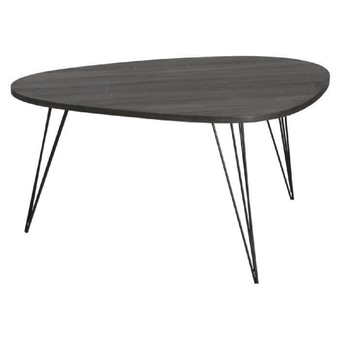 Table basse noire scandinave