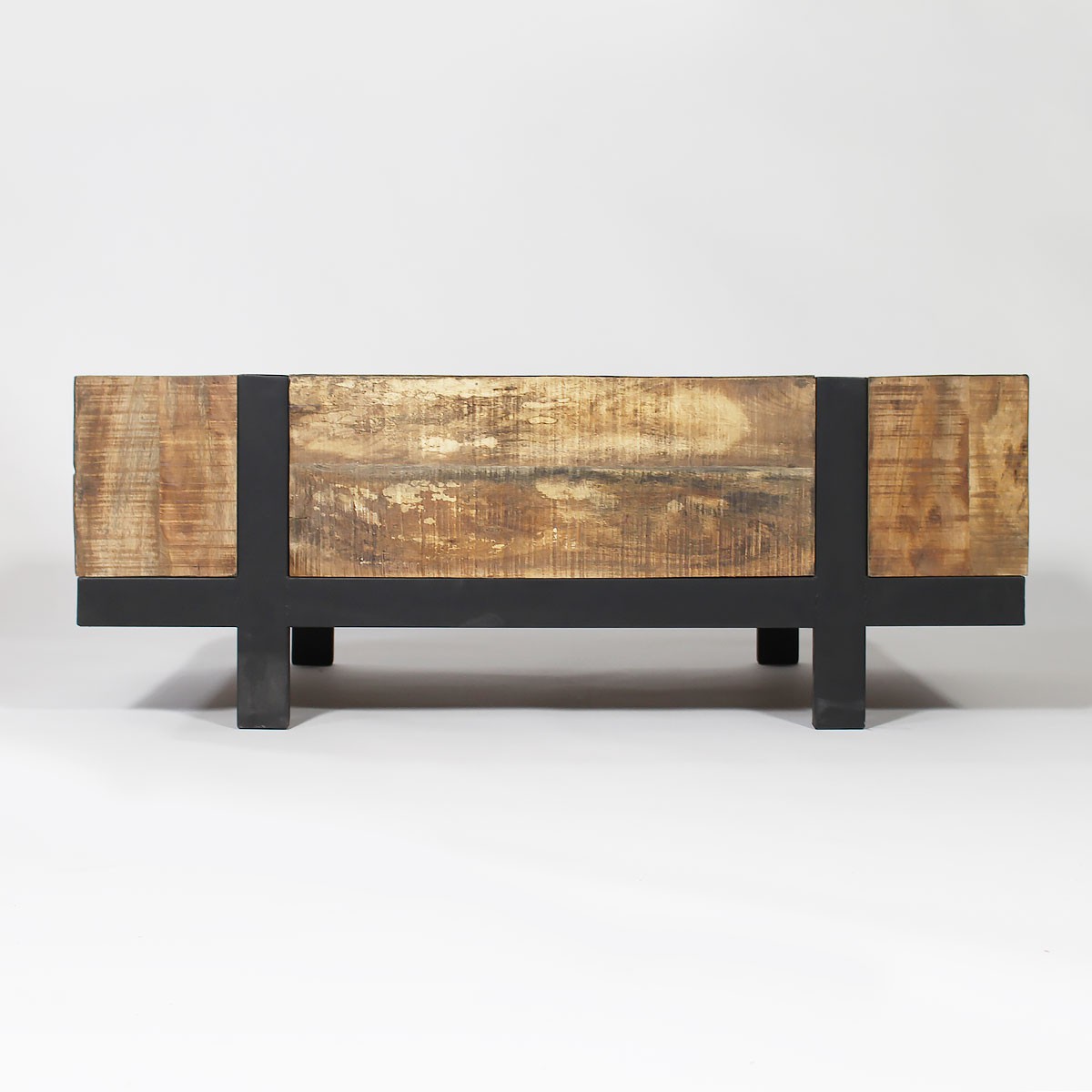 Table basse bois etmetal