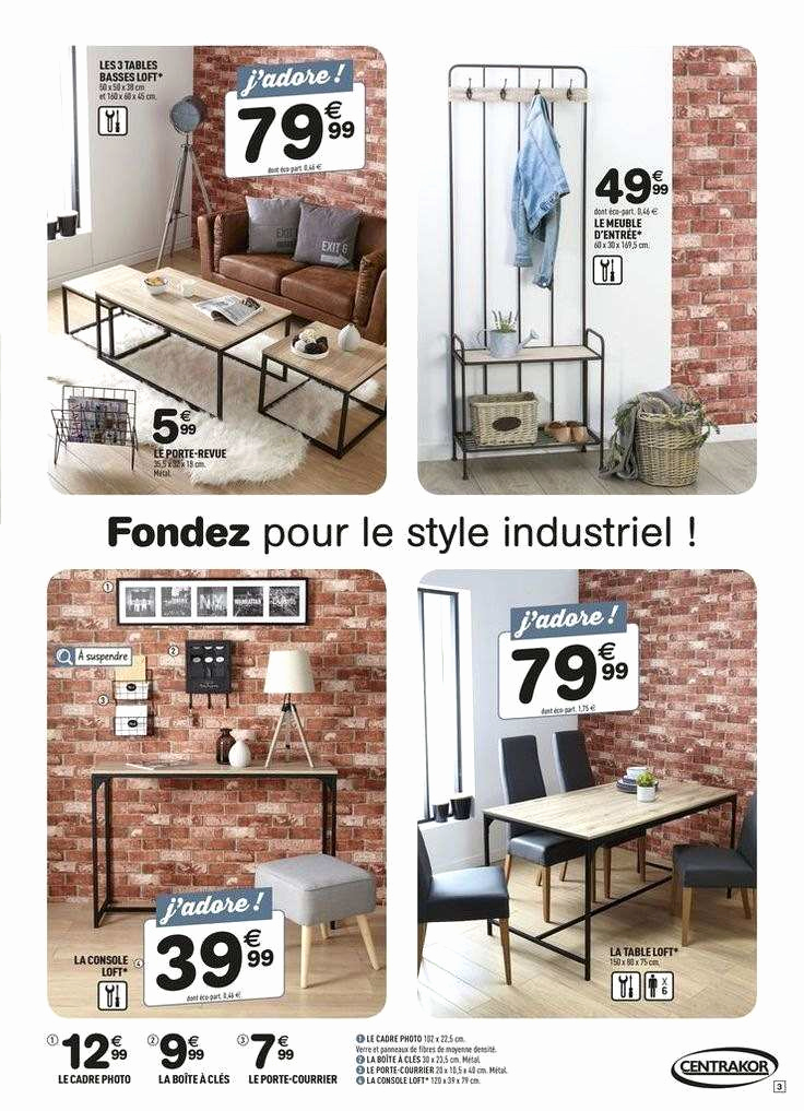 Table basse bois metal centrakor