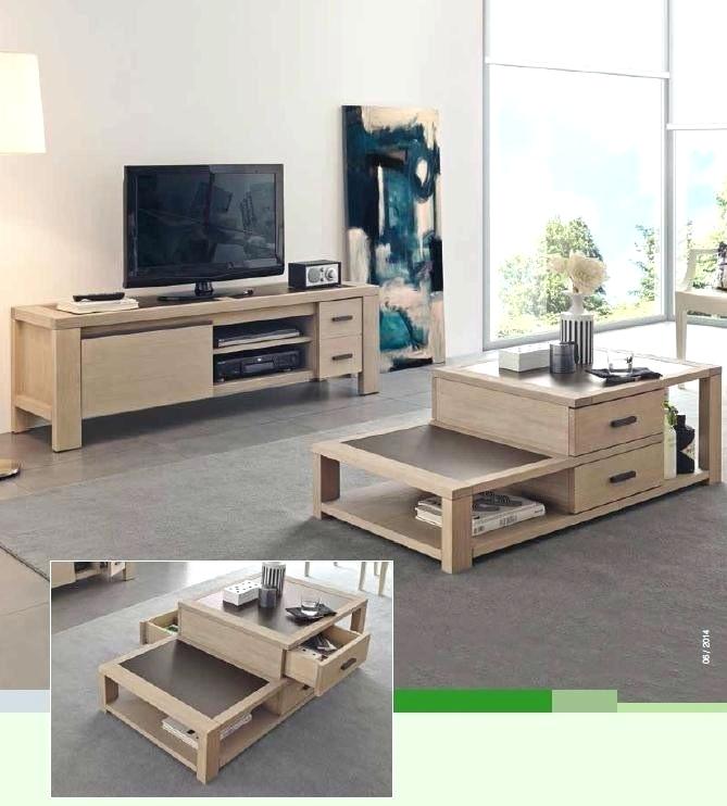 Ensemble meuble tv et table basse scandinave