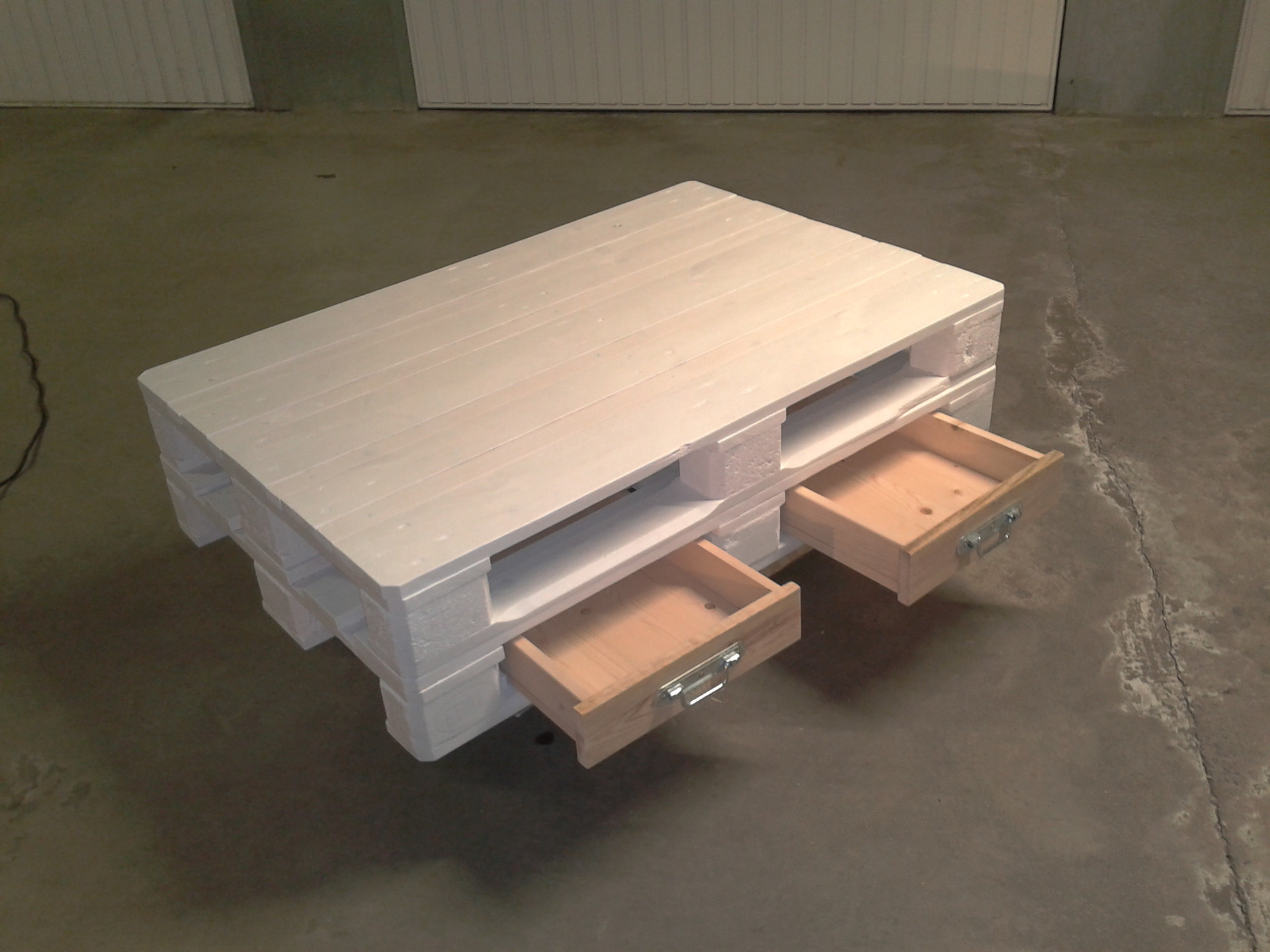 Tiroir table basse palette