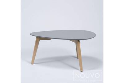 Table basse scandinave gris et blanc