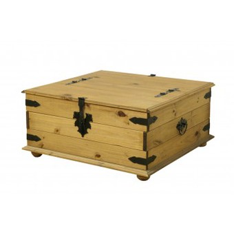Table basse en bois coffre