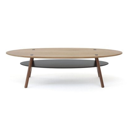 Grande table basse bois et metal