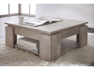 Table basse ikea carré bois