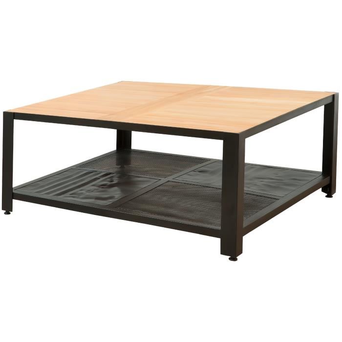 Table basse en bois style industriel
