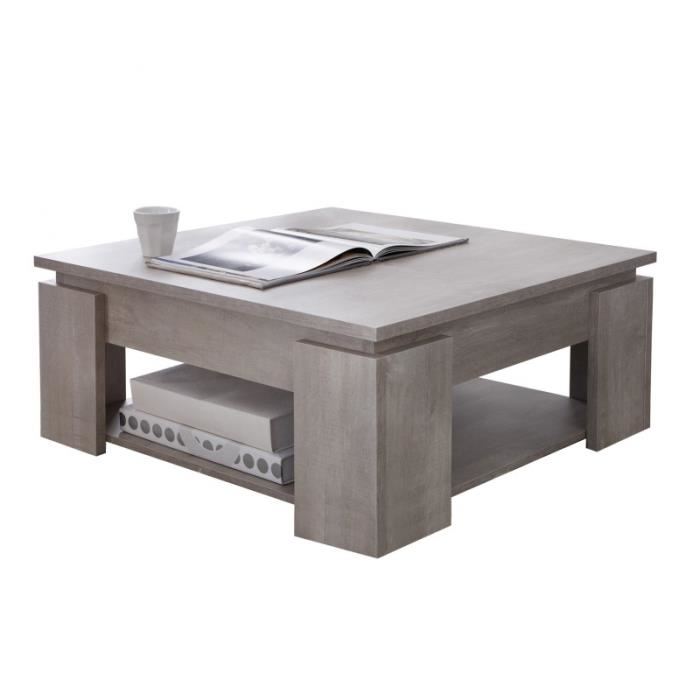 Table basse en bois gris