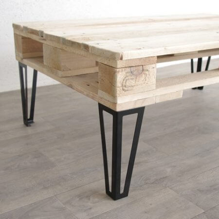 Pieds pour table basse bois