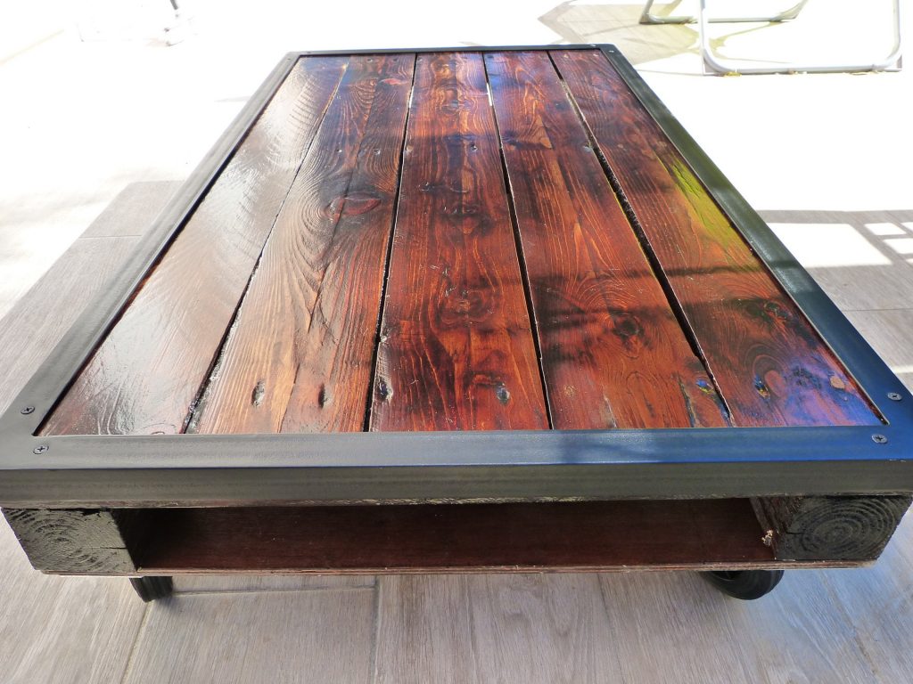 Fabriquer table basse bois métal