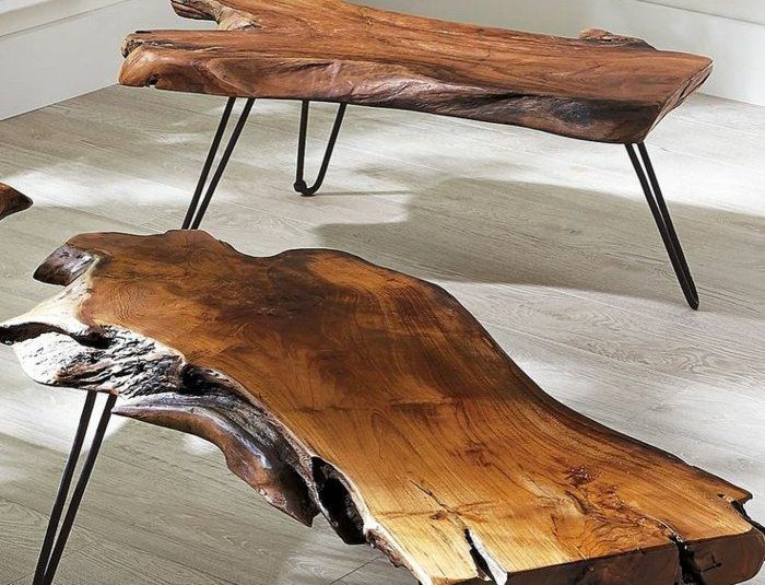 Planche bois table basse