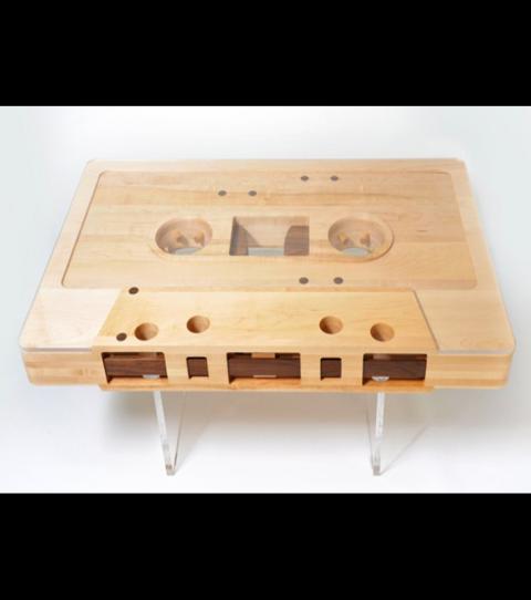 Table basse cassette bois