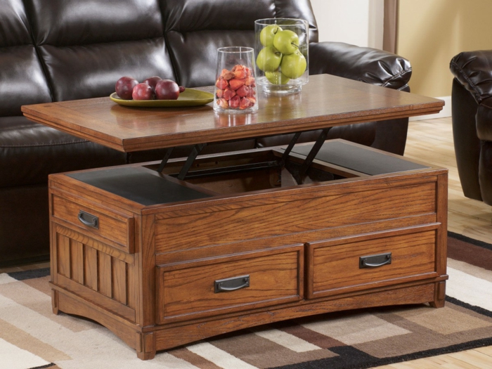 Table basse bois originale