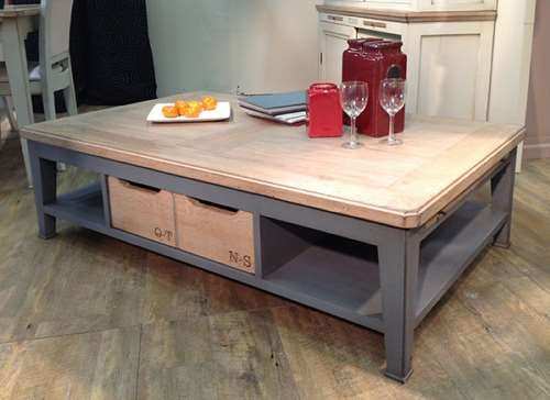 Relooking table basse en bois